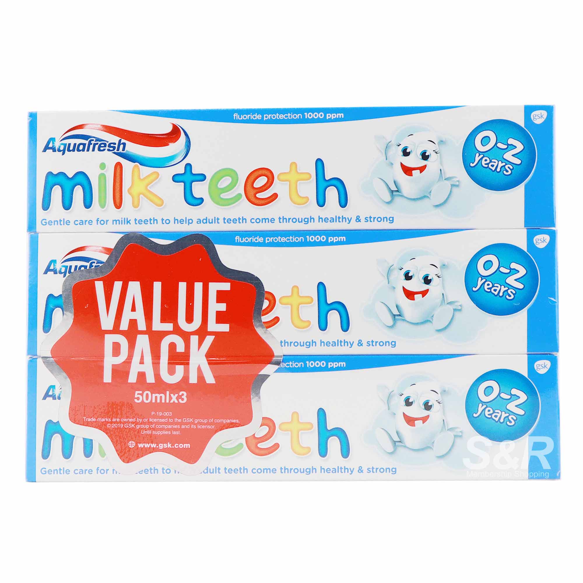 Aquafresh Kids Milk Teeth Toothpaste 3pcs Aquafresh Kids Milk Teeth Toothpaste 3pcs